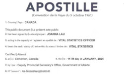 Apostille service Canada